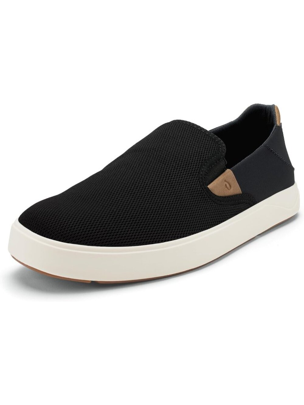 Men's Black Mesh Lae'ahi Nui Round Toe Athletic Slip-on Casual Sneaker